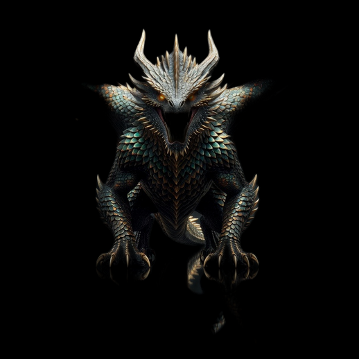Dragon fantastique 3D gratuit creature detaillee
