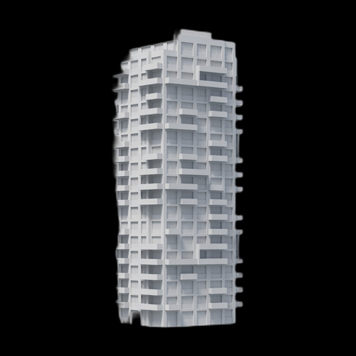 Immeuble moderne 3D gratuit tour urbaine detaillee