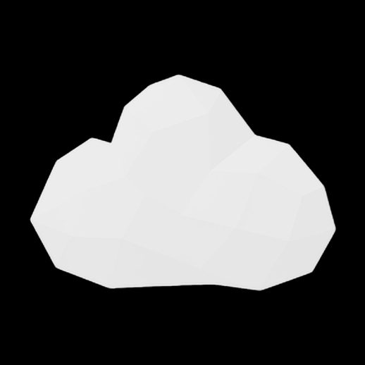 Roche low poly 3D gratuit stylisee
