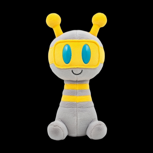 Robot peluche mignon 3D gratuit jaune gris