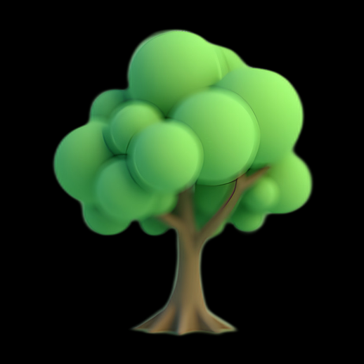 Arbre stylisé 3D