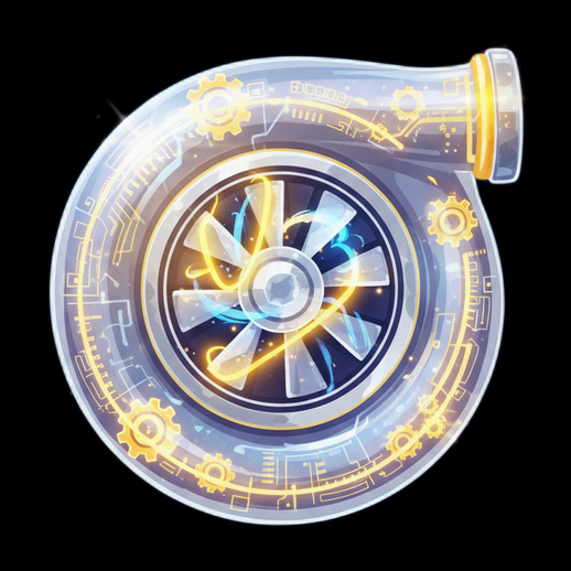 Turbo futuriste 3D gratuit moteur transparent