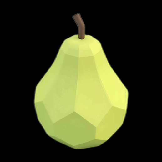 Poire 3D Low Poly