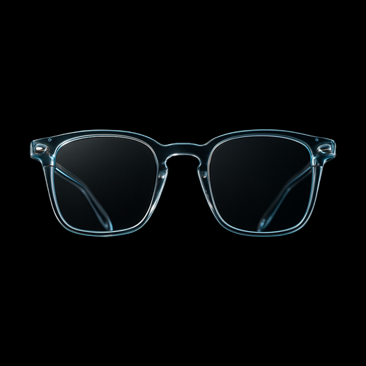 Lunettes 3D transparentes bleu clair