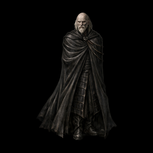 Sorcier ancien 3D gratuit en cape sombre