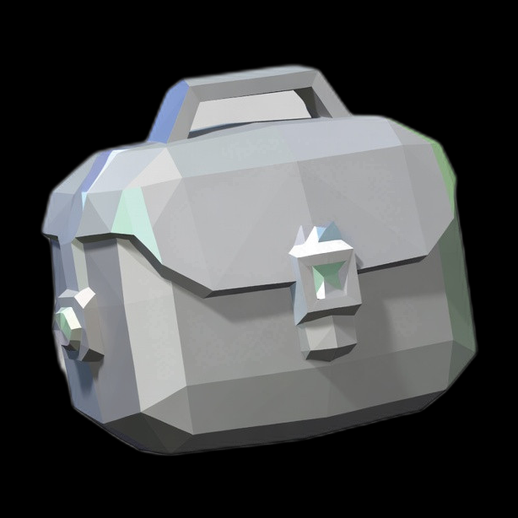Sac low poly 3D gratuit style minimaliste