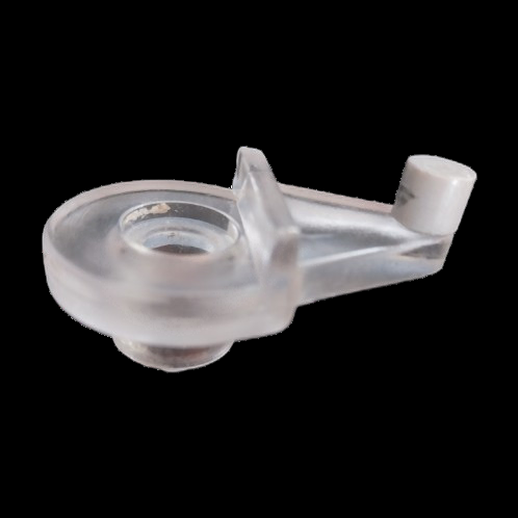 Pièce plastique transparente 3D gratuit avec ergot - modele 3D gratuit