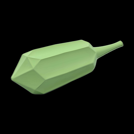 Objet 3D Vert Anguleux - modele 3D gratuit