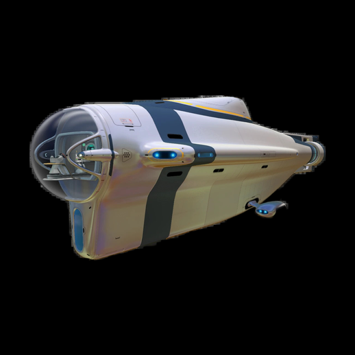 Vaisseau spatial futuriste 3D gratuit blanc et bleu