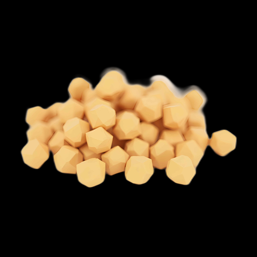 Monticule de pois chiches 3D low poly