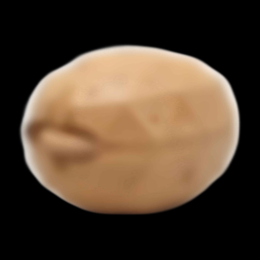 Modèle 3D d'une pomme de terre