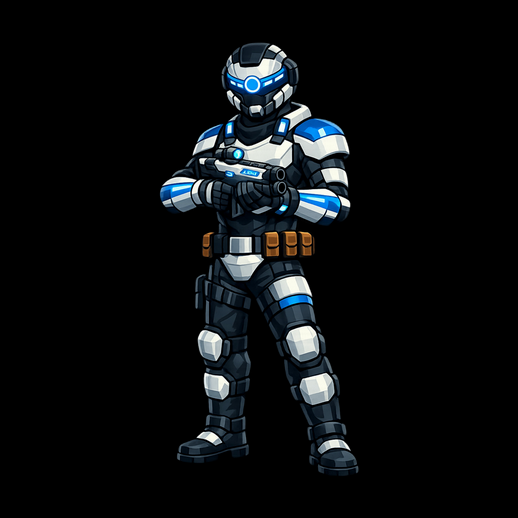 Soldat futuriste arme 3D gratuit sci-fi - modele 3D gratuit