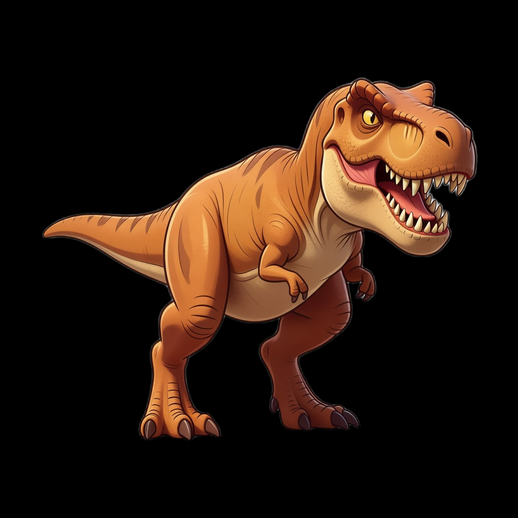 Dinosaure T-Rex cartoon 3D gratuit stylisé