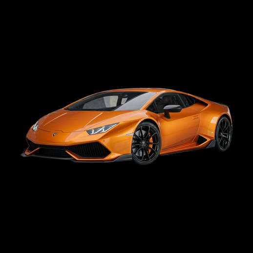 Voiture de sport orange 3D gratuit realiste