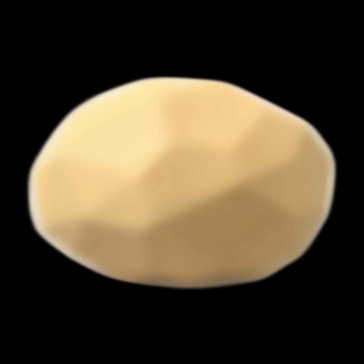 Pomme de terre 3D stylisée