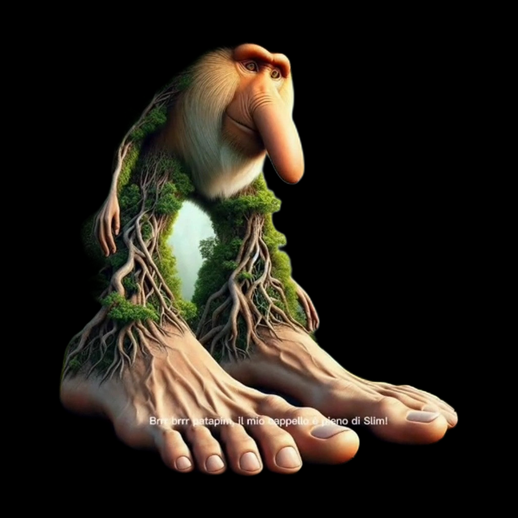Creature fantastique 3D gratuit humanoide racines