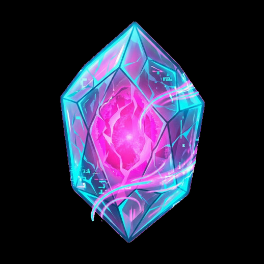 Cristal futuriste 3D gratuit neon lumineux