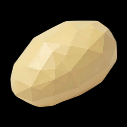 Pomme de terre 3D Low-Poly