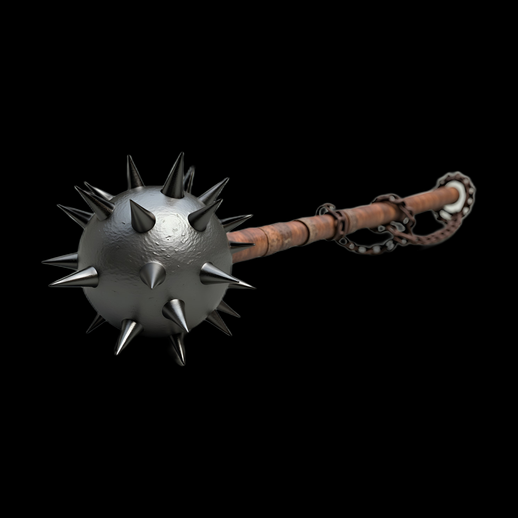 Morgenstern médiéval 3D