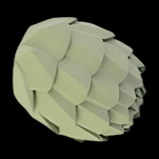 Artichoke Low Poly 3D Model
