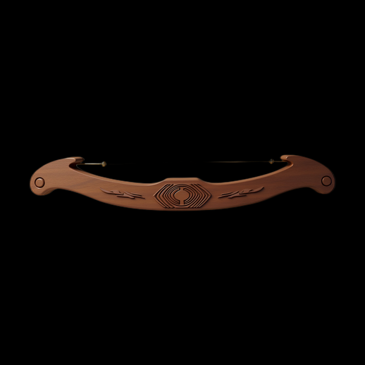 Arc stylisé en bois 3D