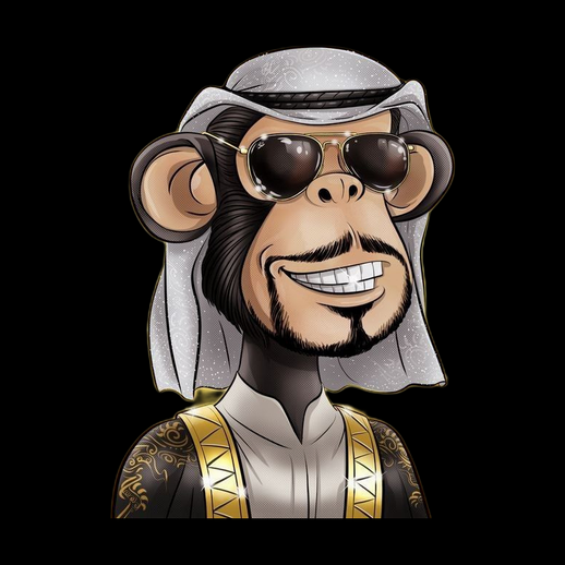 Singe Bored Ape sheik 3D gratuit style NFT - modele 3D gratuit