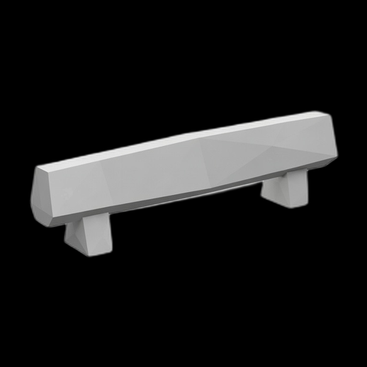 Banc low poly 3D gratuit moderne