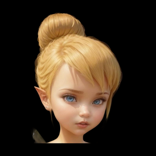Personnage elfe fille 3D gratuit style fantasy