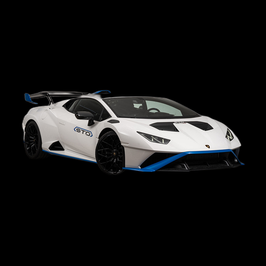 Voiture sport 3D gratuit Lamborghini blanche STO