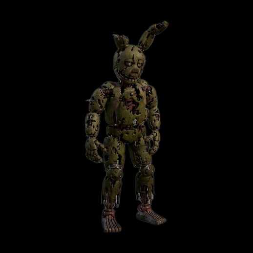 Animatronique lapin horreur 3D gratuit endommage - modele 3D gratuit