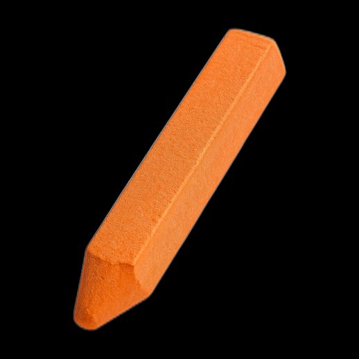 Craie de couleur orange hexagonale
