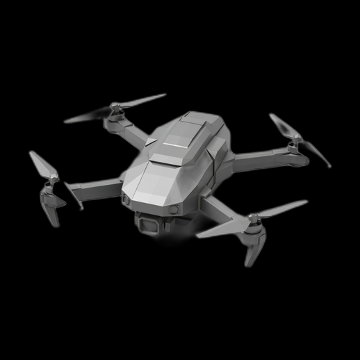 Drone quadricoptere 3D gratuit realiste moderne