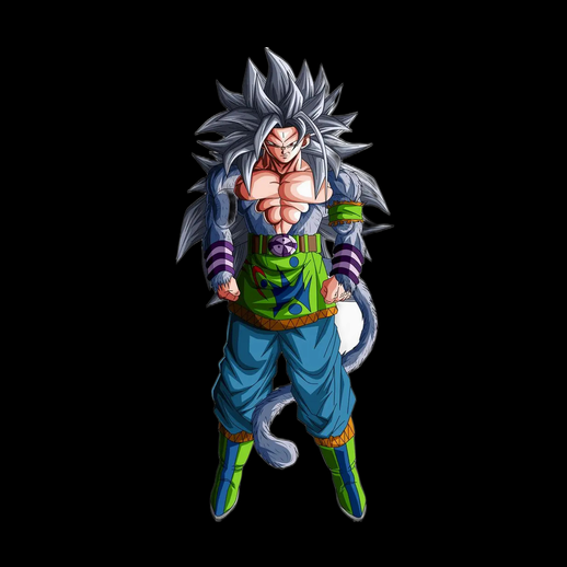 Guerrier anime 3D gratuit cheveux argent et armure