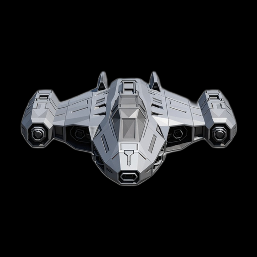 Vaisseau spatial futuriste 3D gratuit sci-fi