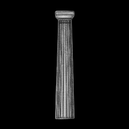 Modèle 3D gratuit colonne antique grecque cannelée