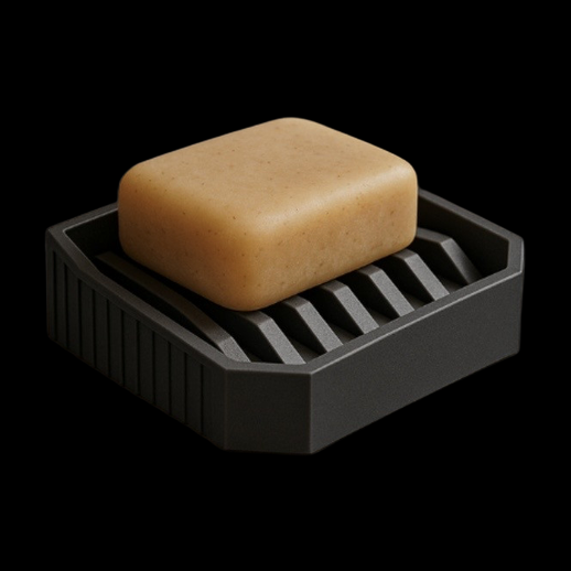 Savon sur porte-savon modele 3D gratuit