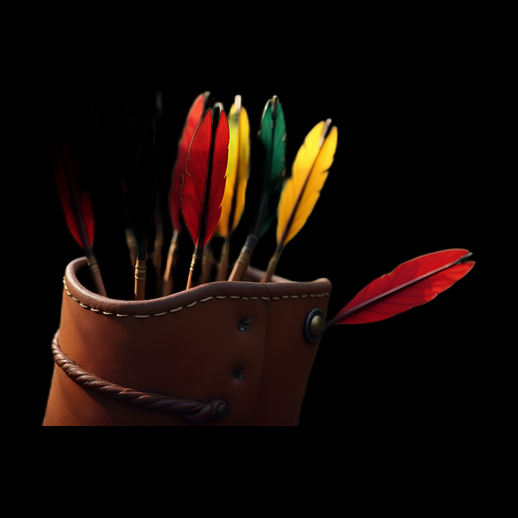 Archer's Quiver with Colorful Arrows
