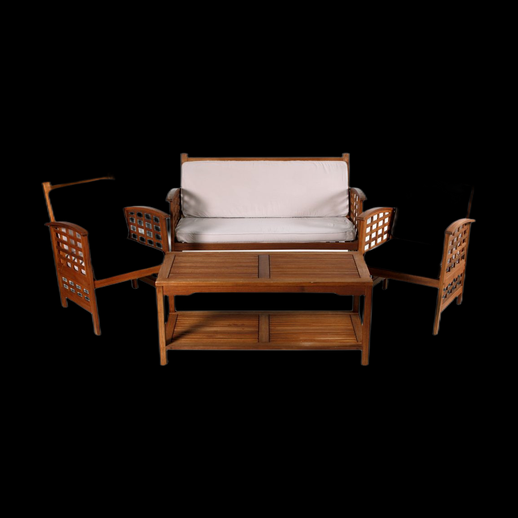 Salon de jardin 3D gratuit en bois
