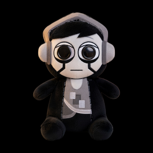 Personnage peluche 3D gratuit style cartoon casque
