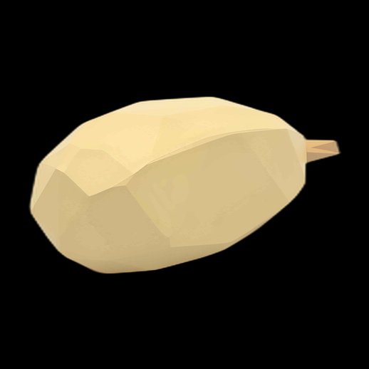 Courge spaghetti low-poly 3D
