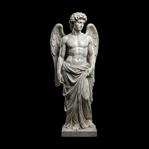 Statue ange classique 3D gratuit marbre blanc