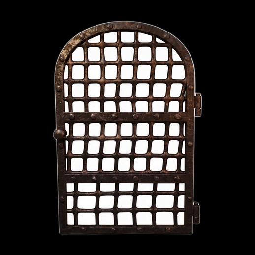 Grille de fenêtre médiévale 3D gratuit en fer forgé