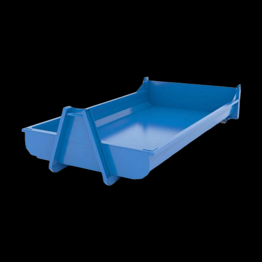 Benne industrielle 3D gratuit en metal bleu