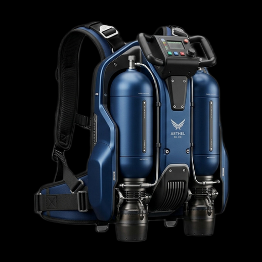 Jetpack futuriste 3D gratuit sac a dos
