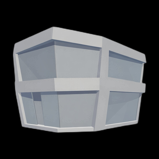 Batiment moderne 3D gratuit en verre