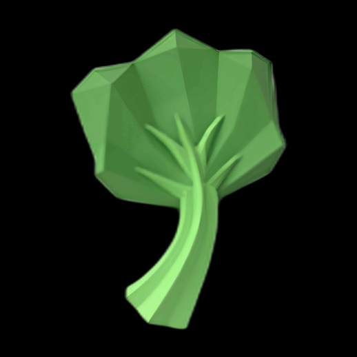Arbre stylisé 3D low poly