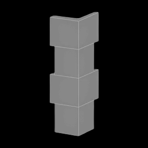 Colonne modulaire 3D gratuit style bloc - modele 3D gratuit