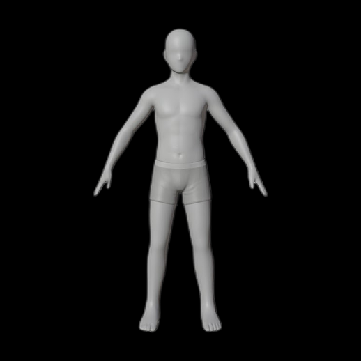 Modele 3D gratuit mannequin homme neutre