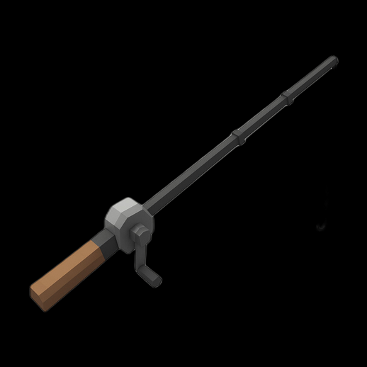 Lance medievale low poly 3D gratuit