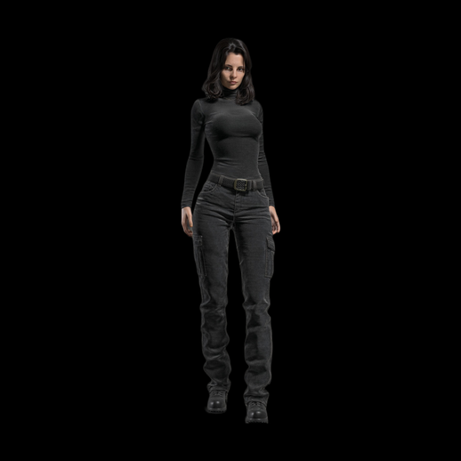 Personnage femme tactique 3D gratuit réaliste